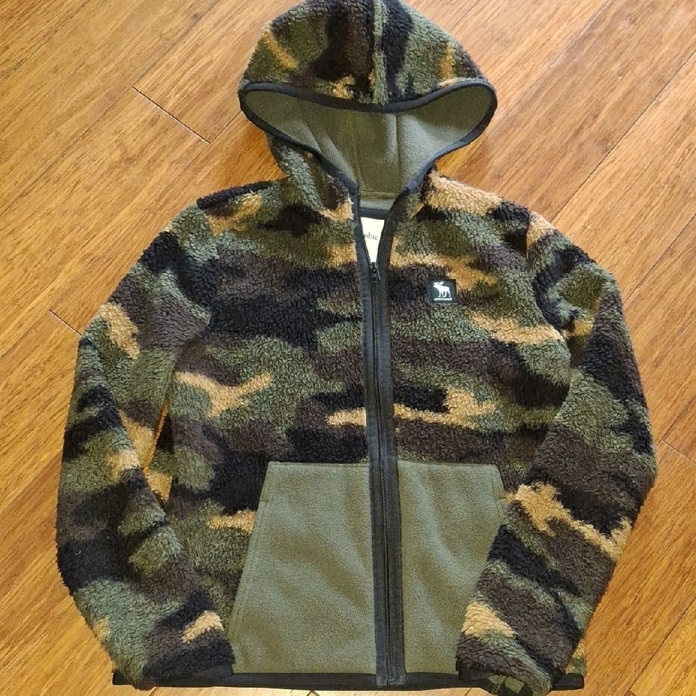 Abercrombie Kids Camouflage Sherpa Hoodie